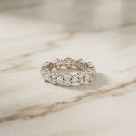 0.11 Ct Round Solitaire Band Promise Ring