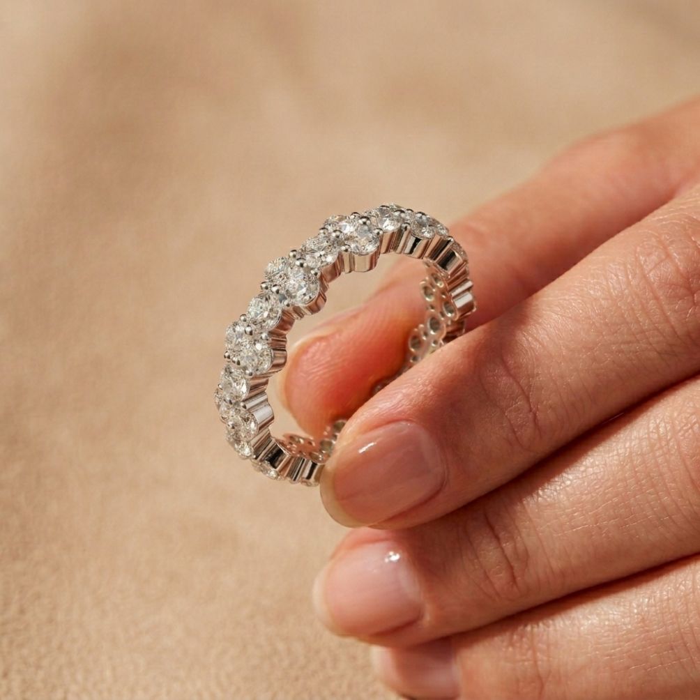 0.11 Ct Round Solitaire Band Promise Ring