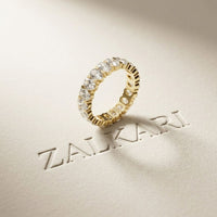 0.19 Ct Oval Cut Prong Set Slim Band Ring