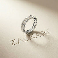 0.19 Ct Oval Cut Prong Set Slim Band Ring