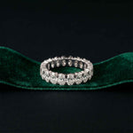 0.19 Ct Oval Cut Prong Set Slim Band Ring