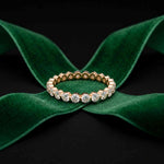 0.06 Ct Round Cut Full Eternity Bezel Set Band Ring