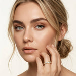 0.06 Ct Round Cut Full Eternity Bezel Set Band Ring