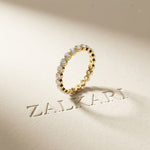 0.06 Ct Round Cut Full Eternity Bezel Set Band Ring