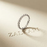 0.06 Ct Round Cut Full Eternity Bezel Set Band Ring