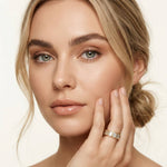 0.20 Ct Emerald Cut Bezel Set Sleek Band Ring