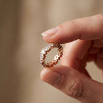 0.23 Ct Heart Cut Bezel Set Promise Ring for Women