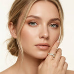 0.23 Ct Heart Cut Bezel Set Promise Ring for Women