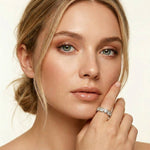 0.23 Ct Heart Cut Bezel Set Promise Ring for Women