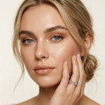 0.20 Ct Asscher Cut Full Bezel Sleek Band Ring