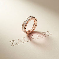 0.20 Ct Asscher Cut Full Bezel Sleek Band Ring