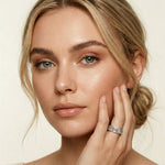 0.20 Ct Asscher Cut Full Bezel Sleek Band Ring