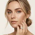 2.27 Ct Cushion Cut Moissanite Classic Halo Ring