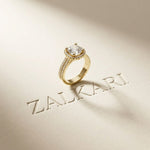2.9 Ct Cushion Cut Moissanite Double Pavé Halo Ring