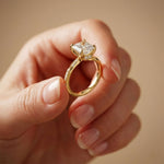 3.00 Ct Asscher Cut Moissanite Vintage Inspired Ring Gold