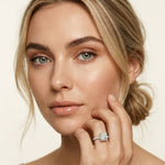 3.10 Ct Cushion Cut Moissanite Timeless Engagement Ring White