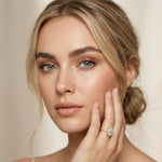 2.75 Ct Oval Cut Moissanite Heirloom Inspired Ring Gold