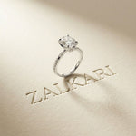 2.75 Ct Oval Cut Moissanite Heirloom Inspired Ring White