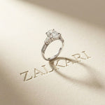 2.15 Ct Oval Cut Moissanite Heirloom Pear Accent Ring White