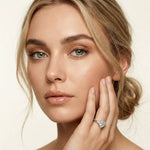 2.00 Ct Pear Cut Moissanite Regal Vintage Ring White