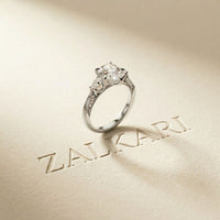 2.00 Ct Pear Cut Moissanite Regal Vintage Ring White