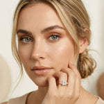 2.15 Ct Princess Cut Moissanite Timeless Vintage Ring Rose Gold