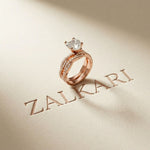 3.25 Ct Heart Cut Moissanite Split Twist Ring