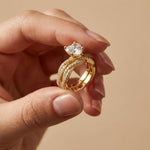 3.25 Ct Heart Cut Moissanite Split Twist Ring