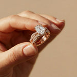 3.25 Ct Oval Cut Moissanite Sculpted Pavé Ring