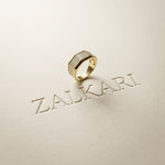 1.20 Ct Round Cut Moissanite Men's Pavé Statement Band