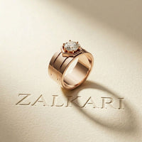 1.45 Ct Round Cut Bezel Signet Moissanite Ring
