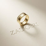 0.30 Ct Round Cut Channel Set Band Moissanite Ring
