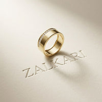 0.30 Ct Round Cut Channel Set Band Moissanite Ring