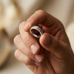 0.07 Ct Round Cut Solitaire Band Moissanite Ring