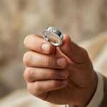 0.3 Ct Round Cut Moissanite Solitaire Band