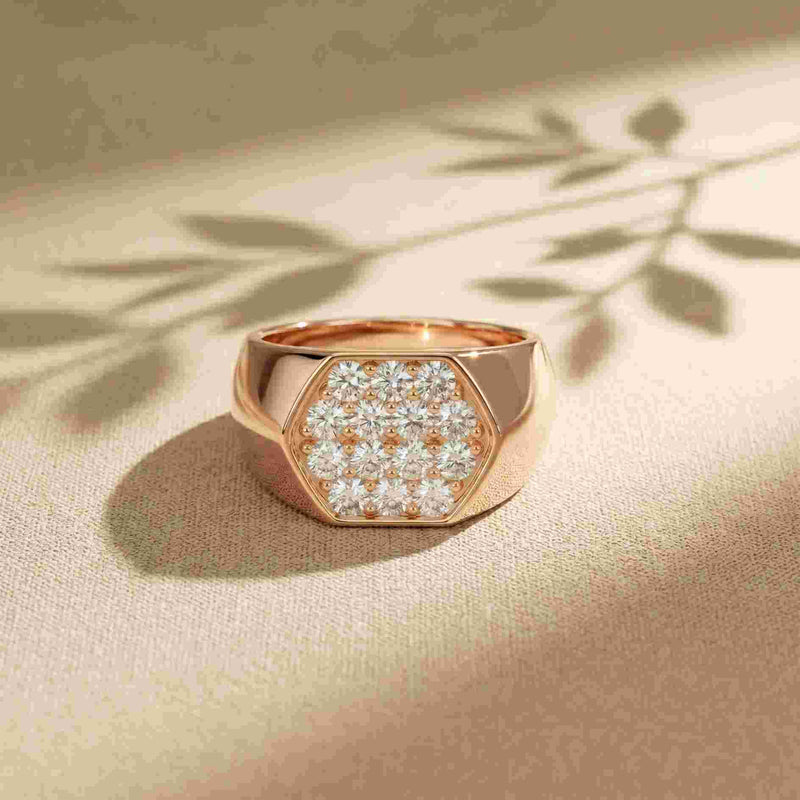 0.91 Ct Round Cut Moissanite Classic Solitaire Ring