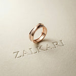0.29 Ct Round Cut Moissanite Criss-Cross Band Ring