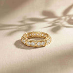 1.20 Ct Round Cut Moissanite Eternity Band Ring