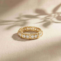 1.20 Ct Round Cut Moissanite Eternity Band Ring