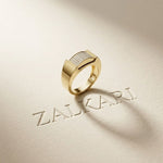 0.25 Ct Round Cut Pavé Signet Moissanite Ring