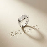 0.25 Ct Round Cut Pavé Signet Moissanite Ring
