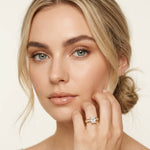 1.80 Ct Radiant Cut Moissanite Classic Accent Ring