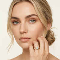 1.80 Ct Radiant Cut Moissanite Classic Accent Ring