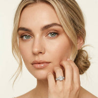 1.80 Ct Radiant Cut Moissanite Classic Accent Ring