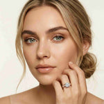 2.30 Ct Cushion Cut Moissanite Elegant Split Shank Ring