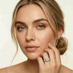 2.30 Ct Cushion Cut Moissanite Elegant Split Shank Ring
