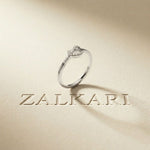 0.10 Ct Round Cut Infinity Knot Moissanite Ring