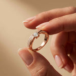 0.70 Ct Round Cut Moissanite Criss Cross Pavé Ring