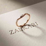 0.10 Ct Marquise Cut Moissanite Twisted Vine Band Ring