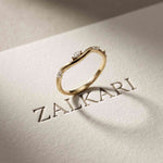 0.10 Ct Marquise Cut Moissanite Twisted Vine Band Ring